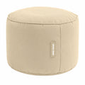 Green Bean Sitzsack-Hocker Beige 25x45cm mit EPS-Füllung - Bequemer Fußhocker für Kinder und Erwachsene