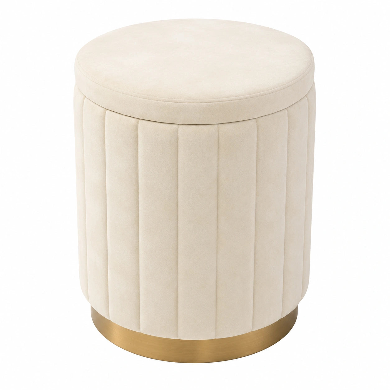 Moderner Polsterhocker mit Stauraum, ideal für Schlafzimmer und Schminktisch