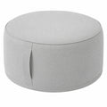 Wasserfester Outdoor-Sitzpouf für Garten, aufblasbares Bodenkissen, hellgrau