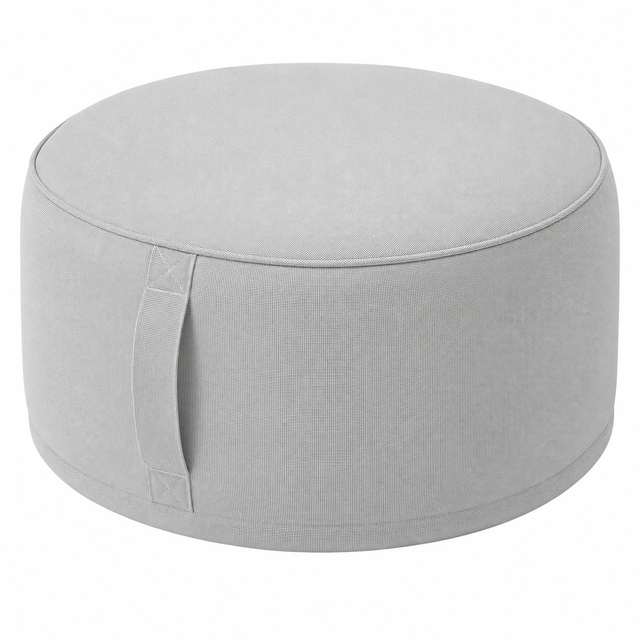 Wasserfester Outdoor-Sitzpouf für Garten, aufblasbares Bodenkissen, hellgrau